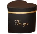  Fekete doboz szív alakú 8x8cm (MYH684797a)