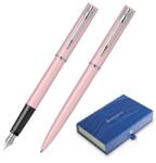 Waterman Set pix si stilou Waterman Allure roz pastel cu accesorii cromate, in cutie dubla de cadou (PACHETPARKER10(6))