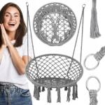 GALAXIA Hinta Gólyafészek Boho kerti szék 80 cm függőszék XXL (Huśtawka Bocianie Gniazdo Fotel Wiszący)