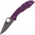 Spyderco Összecsukható kés Spyderco Delica 4 Frn Purple Flat Ground Plain (C11FPPR) (C11FPPR)