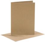 CC-Hobby Set plic si carton felicitare 10.5x15cm, Natur
