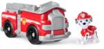 PAW Patrol Figurina PAW Patrol Marshall cu Vehicul de Pompieri 7 cm Plastic Reciclat (6071209) Figurina