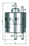 KNECHT filtru combustibil KNECHT KL 87 (KL 87) - centralcar