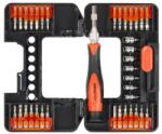 Strend Pro Set varfuri, biti, cu surubelnita, 37 buc, Torx, plate, Phillips, Strend Pro (2250873) Set capete bit, chei tubulare