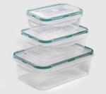 Sterk Plast Set Cutii Alimente Sterk Dreptunghiulara Lia 0.44 + 0.83 + 1.47 L (gm99092)