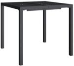  Градинска маса антрацит 80x80x72 cм стомана