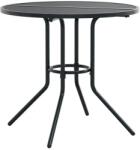 Patio маса кръгла антрацит O80x72, 5 см прахово покрита стомана