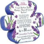 BOMB Cosmetics Sapun exfoliant cu burete Lavender Fields Body Buffer, Bomb Cosmetics (PLAVFIE04)