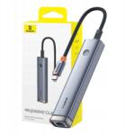 Baseus 5 Az 1-BEN Hub Baseus Ultra Joy Usb-c Hdmi, USB3.0, Pd És RJ45 Szürke (B00052801811-03)