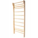 Gorilla Sports Edzőlétra, 195cm, 10 szint, 80cm széles, lakkozott fenyőfa (4250663102184)