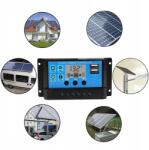  Napelemes Töltésszabályozó, PWM, 12/24V, 60A, USB (121619)