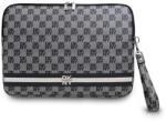 DKNY PU bőr Checkered Pattern and Stripe laptop tok 15/16" fekete (DKCS16PVSHLK)