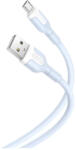XO NB212 kábel USB-A / Micro USB 1M 2.1A Kék (6920680827787)
