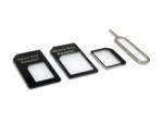 XPRO SIM kártya adapter 4in1 Fekete (118352)