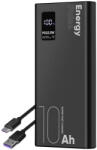 OBAL:ME EnergyPulse hordozható töltő 10000mAh 22.5W fekete (OMPWB10K)