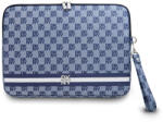 DKNY PU bőr Checkered Pattern and Stripe laptop tok 13/14 kék (DKCS14PVSHLB)