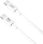 XO kábel NB-Q190B PD USB-C - USB-C 2m 60W Fehér (6920680880225)