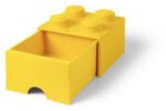 LEGO® Tárolódoboz, fiókos, LEGO "Brick", sárga (L40051732) - kreativjatek