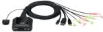 ATEN Превключвател KVM ATEN CS52DP, Дву портов USB-C DisplayPort (CS52DP-AT) - zettabytex