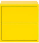 Leziter Boxie 2 fiókos fali szekrény 40x40x37 cm sárga LBX40402FSA