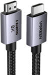 UGREEN Cablu Ugreen HD171 cu conectori HDMI 2.1 8K certificat, 1 m lungime - gri