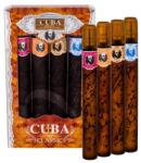Cuba Classic set: EDT Blue 35 ml + EDT Yellow 35 ml + EDT Red 35 ml + EDT Orange 35 ml pentru bărbați