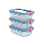 Tefal Dobozok Tefal OneClick 3 db N1230510 Kék (N1230510)