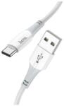 hoco. USB-C (Type-C) adatkábel, töltőkábel, USB-USB-C, gyorstöltő, fehér, 3A 1m, Hoco X70 "Ferry
