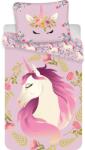 Jerry Fabrics ágynemű huzat- Unicorn / egyszarvú flowers