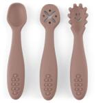 Petite&mars Take&match szilikon gyakorló kanál szett 3db velvet latte