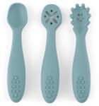 Petite&mars Take&match szilikon gyakorló kanál szett 3db frosted sky