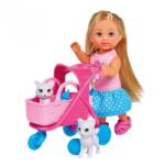 Simba Toys Evi love cat buggy baba cicákkal és babakocsival