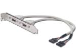 ASSMANN USB Slot Bracket cable, 2x type A-2x5pin IDC (AK-300301-002-E) - primatinta