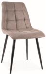 SIGNAL MEBLE Chic étkezőszék fekete láb/ bézs Brego 34