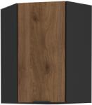 Lempert Niki 34 konyha 60x60 GN-90 1F (45°) okapi dió/ fekete