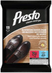 Presto nedves cipő- és bőrtisztító kendő 15db
