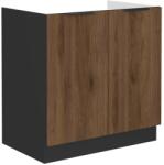 Lempert Niki 34 konyha 80 ZL 2F BB okapi dió/ fekete