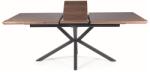 SIGNAL MEBLE Logan étkezőasztal dió/ fekete (160-200x90)