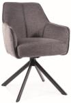 SIGNAL MEBLE Notti étkezőszék fekete láb/ sötét szürke Brego 18
