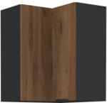 Lempert Niki 34 konyha 60x60 GN-72 2F (90°) okapi dió/ fekete