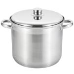 Rosberg Mélyedény Rosberg R51211B26S, 26x21 cm, 11 l, Fém fedél, Indukciós, Inox (R51211B26S)