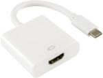 SBOX USB 3.1 Type C HDMI Átalakító Fehér 15cm AD. HDMI-TYPEC/R (AD.HDMI-TYPEC/R)