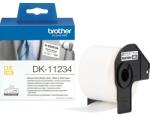Brother Консуматив, Brother DK-11234 Adhesive Visitor Badge Label Roll - Black on White, 60mm x 86mm (DK11234)