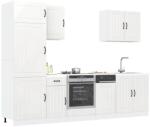 vidaXL Комплект кухненски шкафове от 7 части Lucca, инженерно дърво (3314773)