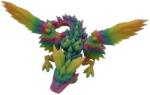 3D Morph Lab 3D Print 3D Morph Lab - Pui de dragon cu aripi, cristal, gradient, curcubeu, luminescent (3DML1000366)