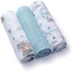 BabyOno textilpelenka színes 3db bambusz világoskék 397/12 (69385003)