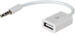 Akyga USB / MiniJack 15cm átalakító adapter - AK-AD-24 (AK-AD-24)