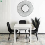  Bővíthető Étkezőasztal Fehér Színben. MAX 80-160 cm (B.MAX/B/B/S)