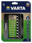 VARTA LCD MULTI CHARGER+ akkutöltő 240V, LED kijelző, FEKETE 57681 (57681)