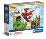 Clementoni Clementoni: Cuburile cu Păianjenul și prietenii săi minunați - set de 12 (41198) Puzzle